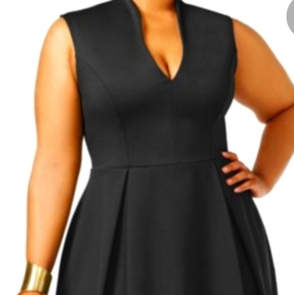 Little Black Fit and Flare Dress, By Soprano from Macy's, 2X